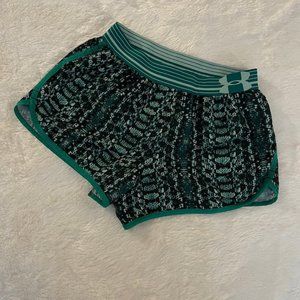 2072 Under Armour Women's UA Printed Perfect Pace Running Shorts Size XS